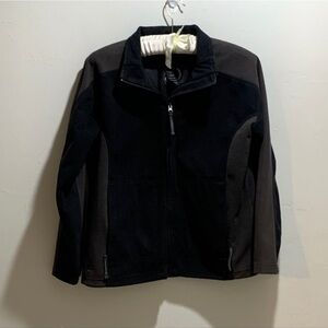 STORMTECH Men's Black Gray Fleece Full Zip Golf Jacket Size Large